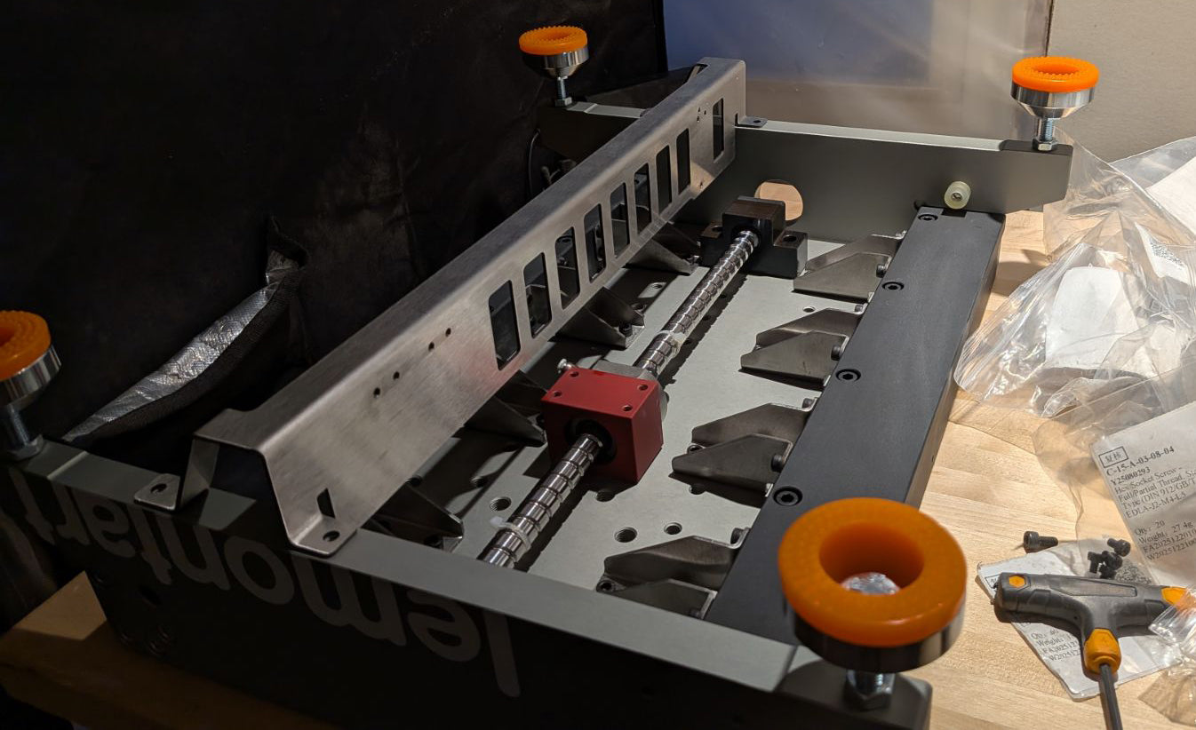 lemontart 33metal vertical CNC machining center frame kit with upgraded steel table