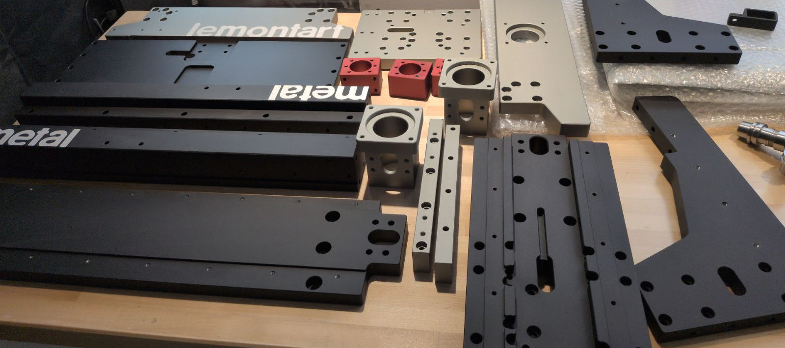 lemontart 33metal vertical CNC machining center frame kit with upgraded steel table