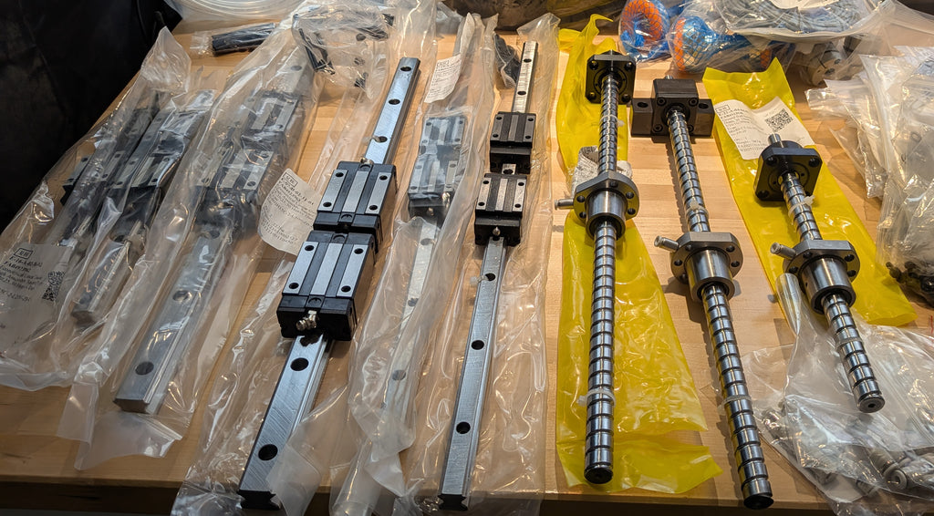 lemontart 33metal vertical CNC machining center frame kit with upgraded steel table