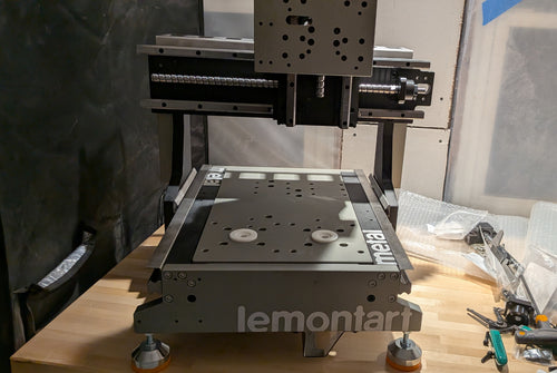 lemontart 33metal vertical CNC machining center frame kit with upgraded steel table